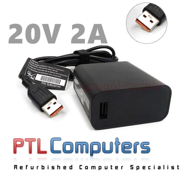 NEW Lenovo 20V 2A Replacement Charger - LE01